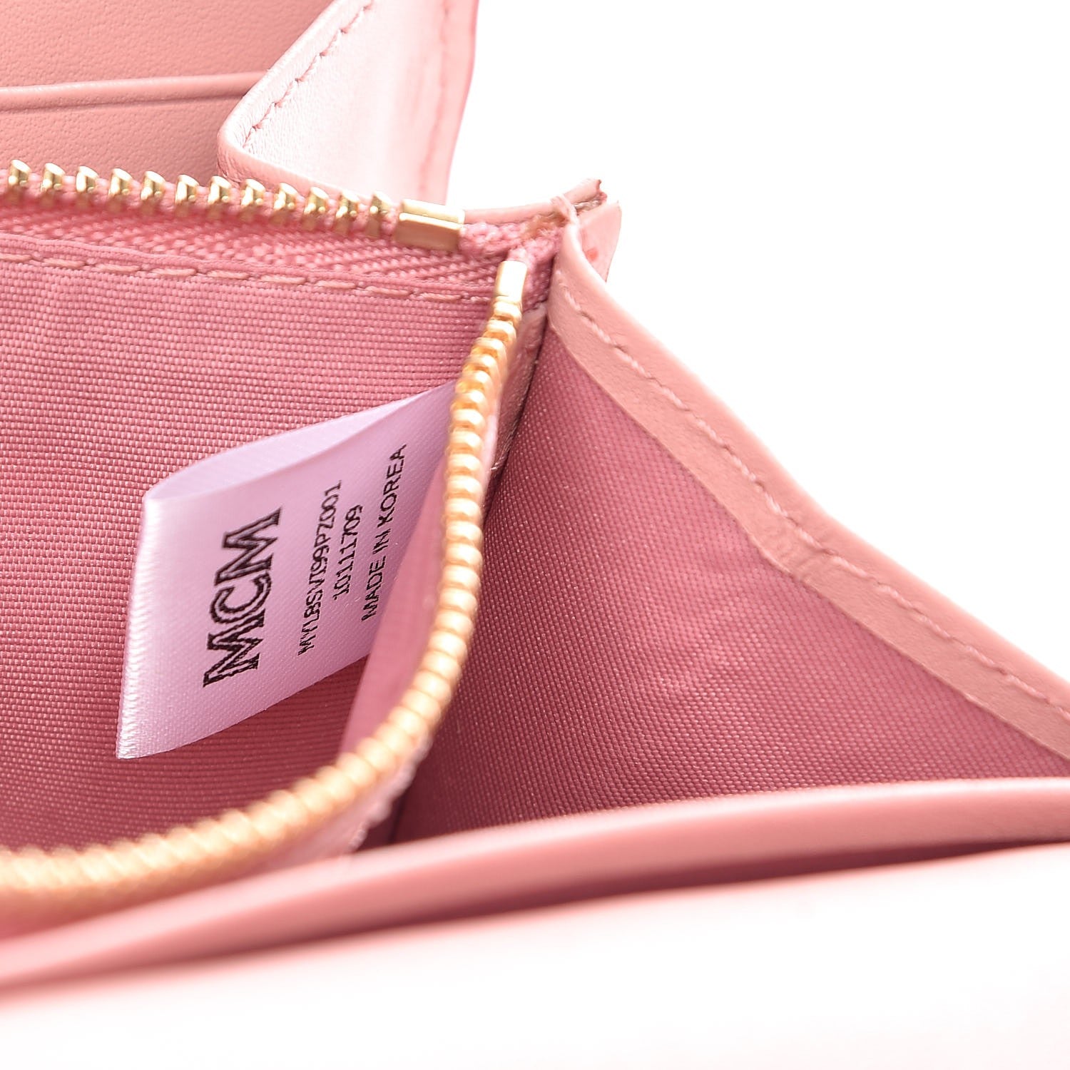 MCM Visetos Continental Flap Wallet Pink 8 of 11