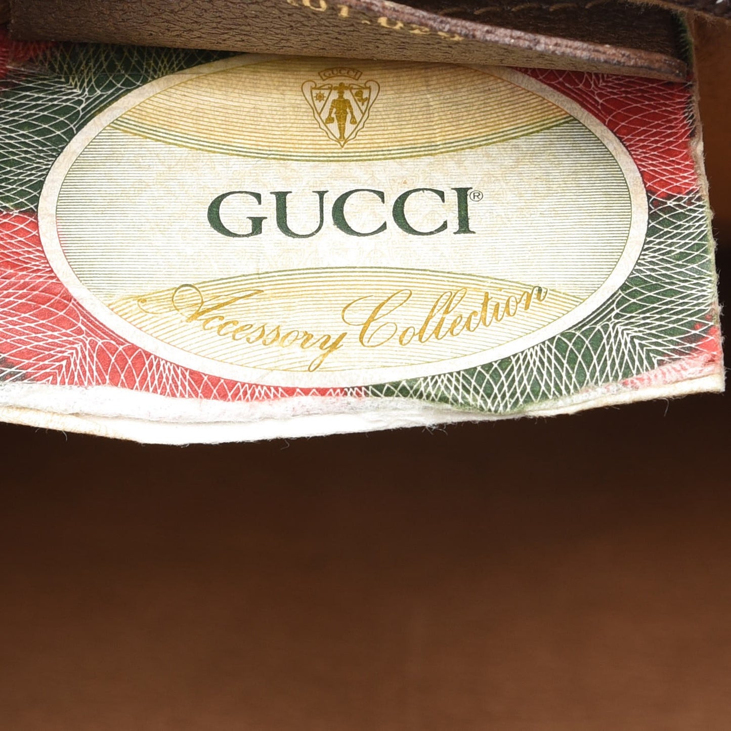 GG Supreme Monogram Large Zip Pouch Beige Brown