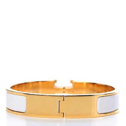Hermes Enamel Narrow Clic Clac H Bracelet PM White 3 of 5