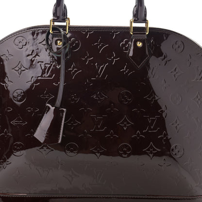 Louis Vuitton Vernis Alma GM Amarante 8 of 10