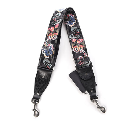 Valentino Garavani Canvas Camubutterfly Rockstud Guitar Strap Multicolor 5 of 5