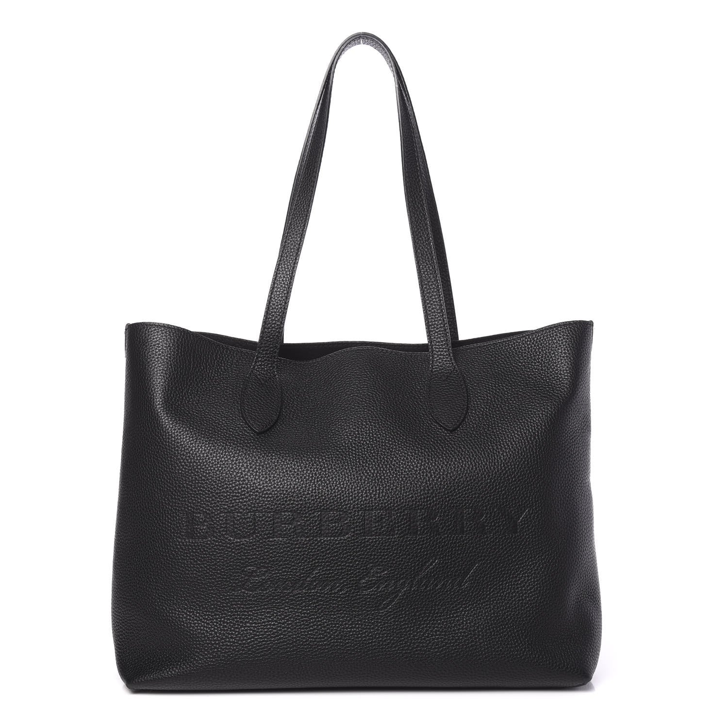 Burberry Grainy Calfskin Remington Tote Black 1 of 9