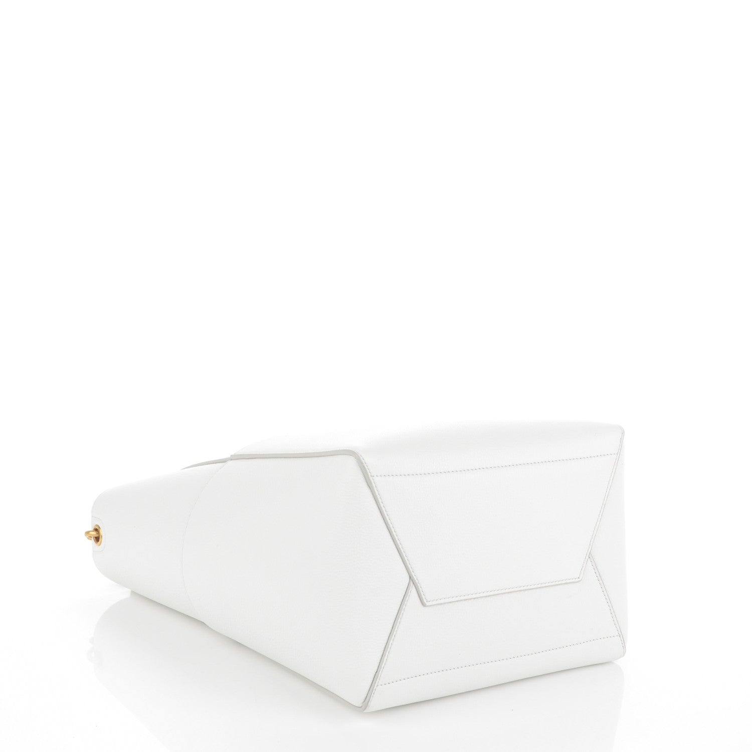 Celine Soft Grained Calfskin Sangle Bucket Bag White 4 of 7