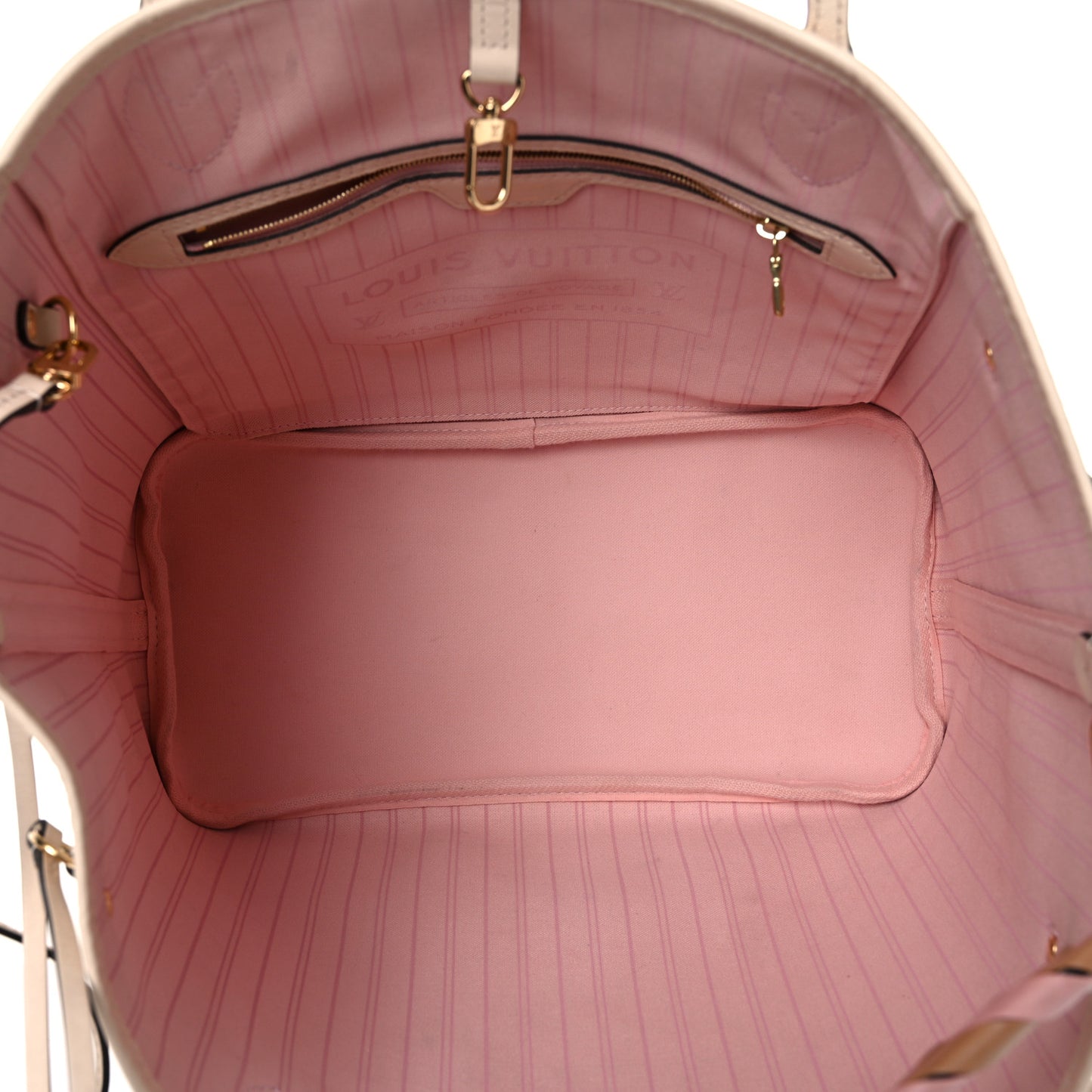Damier Azur Braided Neverfull MM Pink