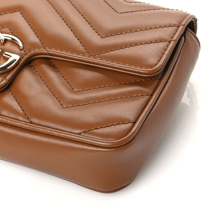 Gucci Calfskin Matelasse Mini GG Marmont Shoulder Bag With Card Holder Cuir 8 of 8
