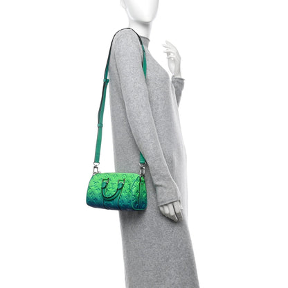 Louis Vuitton Taurillon Illusion Keepall XS Bleu Vert 2 of 7