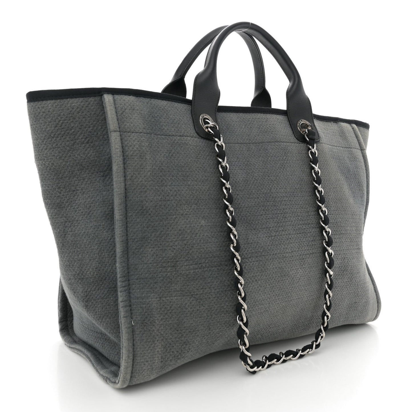 Canvas Large Deauville Tote Grey