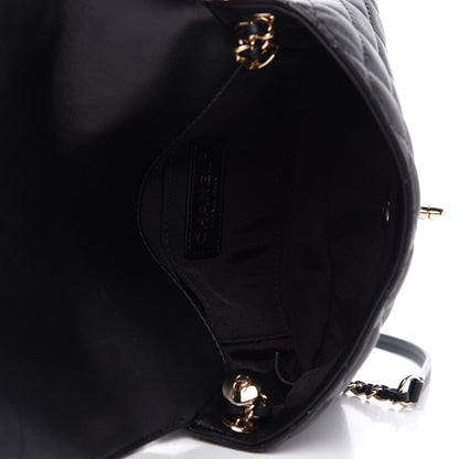 Chanel Lambskin Quilted Side Packs Black 6 of 12