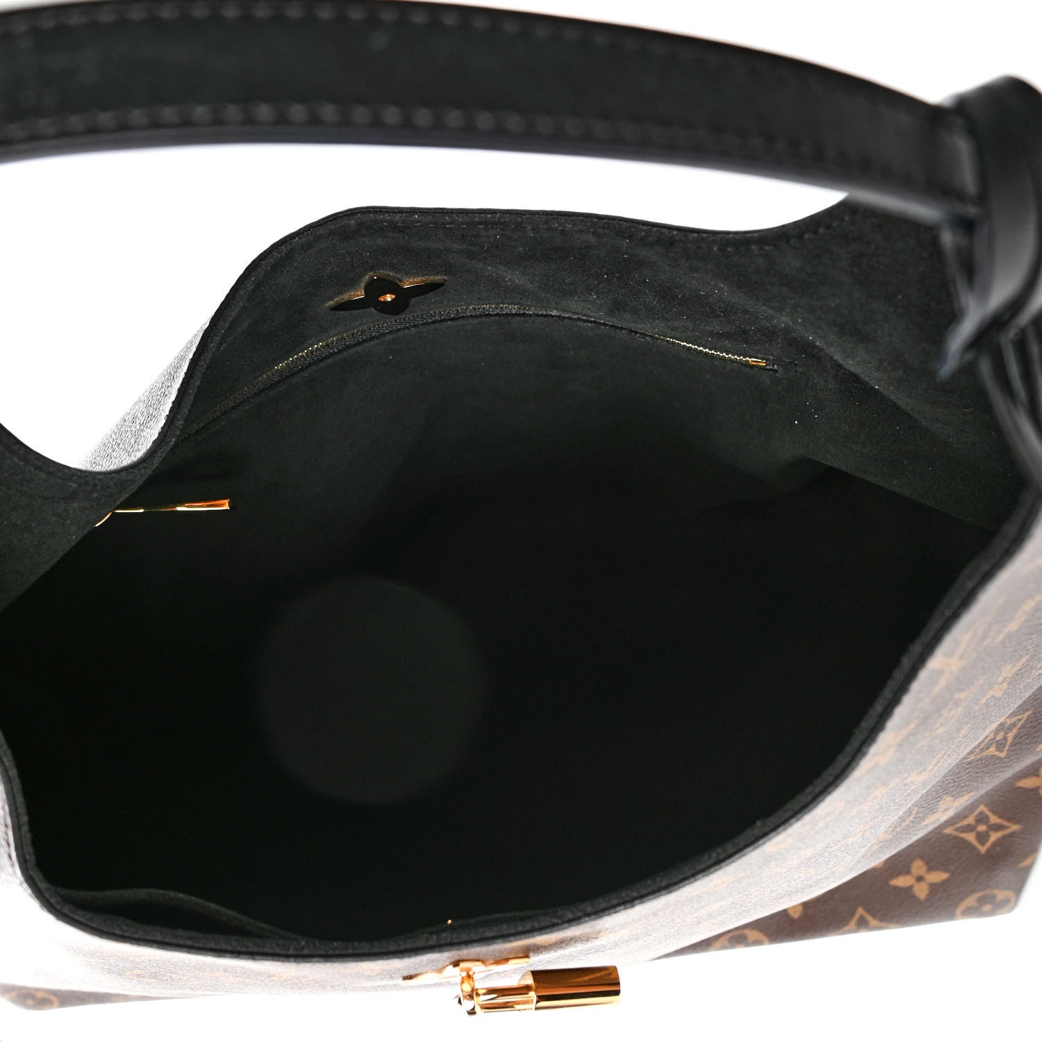 Louis Vuitton Monogram Flower Hobo Black 4 of 4