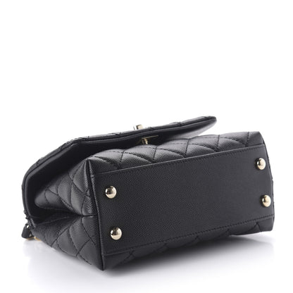 Chanel Caviar Quilted Extra Mini Coco Handle Flap Black 4 of 11