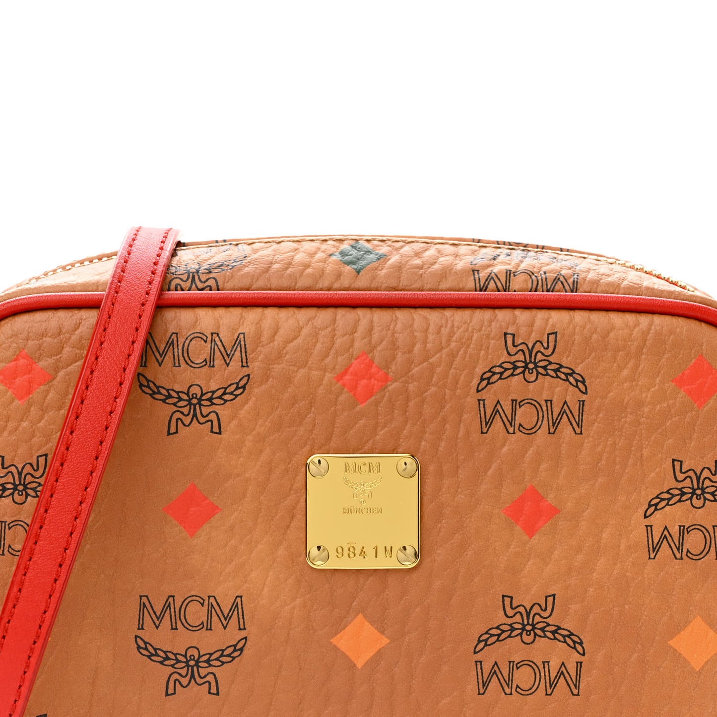 Skyoptic Visetos Spectrum Diamond Camera Bag Cognac Red