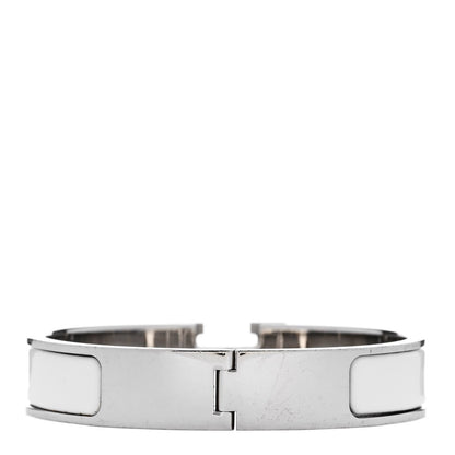 Hermes Enamel Narrow Clic Clac H Bracelet PM White 3 of 4