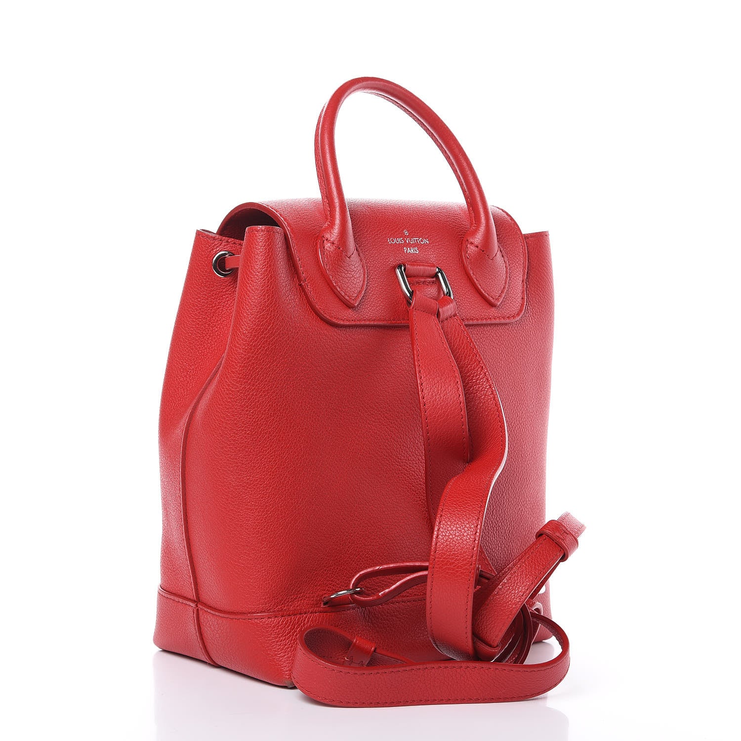 Louis Vuitton Soft Calfskin Lockme Backpack Rubis 3 of 17