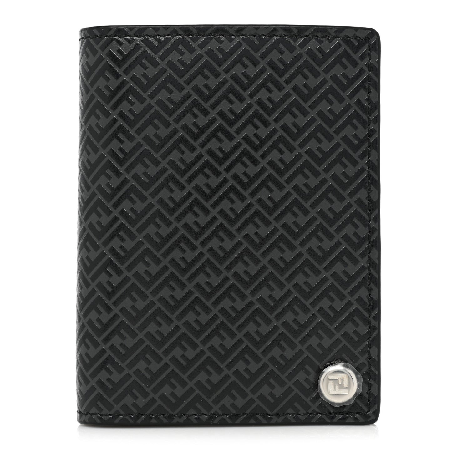 Vitello Grace Light Micro FF Embossed Flip Case Asfalto Black