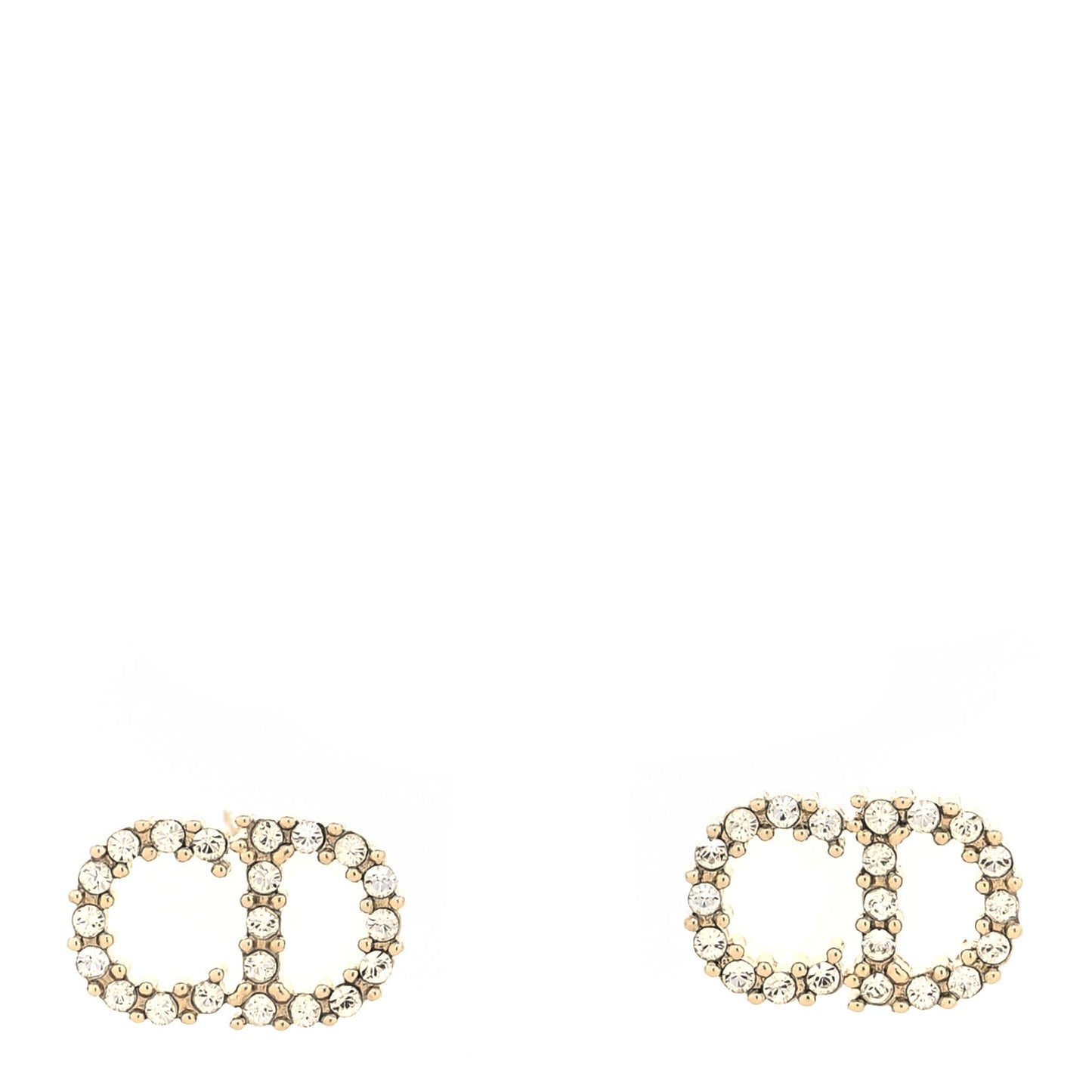 Crystal Clair D Lune Earrings Gold