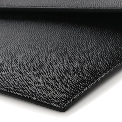 Saint Laurent Grain De Poudre Uptown Pouch Black 9 of 11