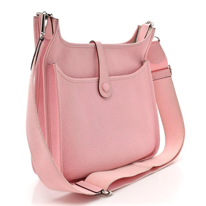 Hermes Taurillon Clemence Evelyne III PM Rose Sakura 3 of 19