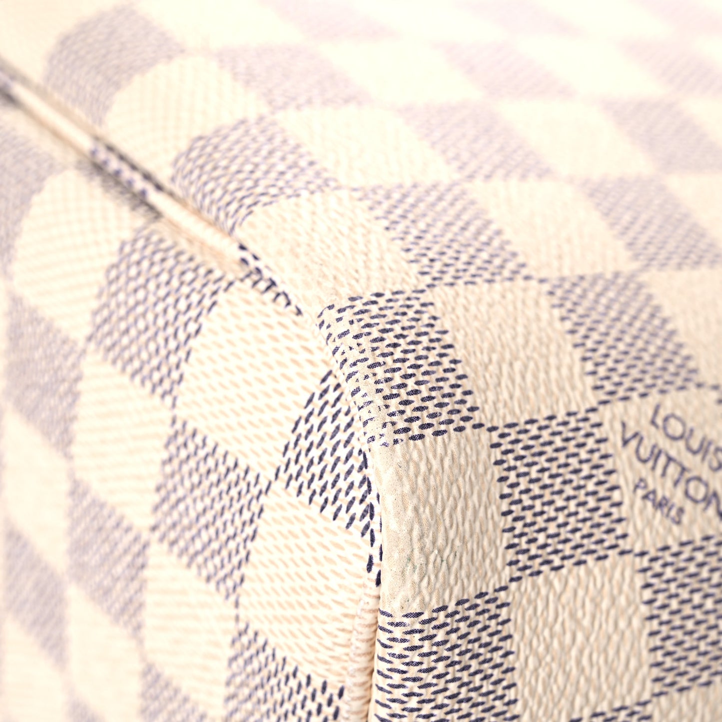 Damier Azur Braided Neverfull MM Pink