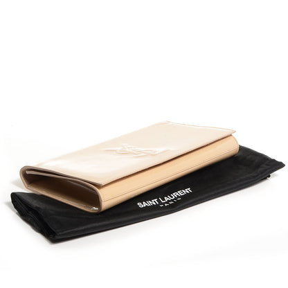 Saint Laurent Patent Belle de Jour Large Clutch Nude 4 of 7
