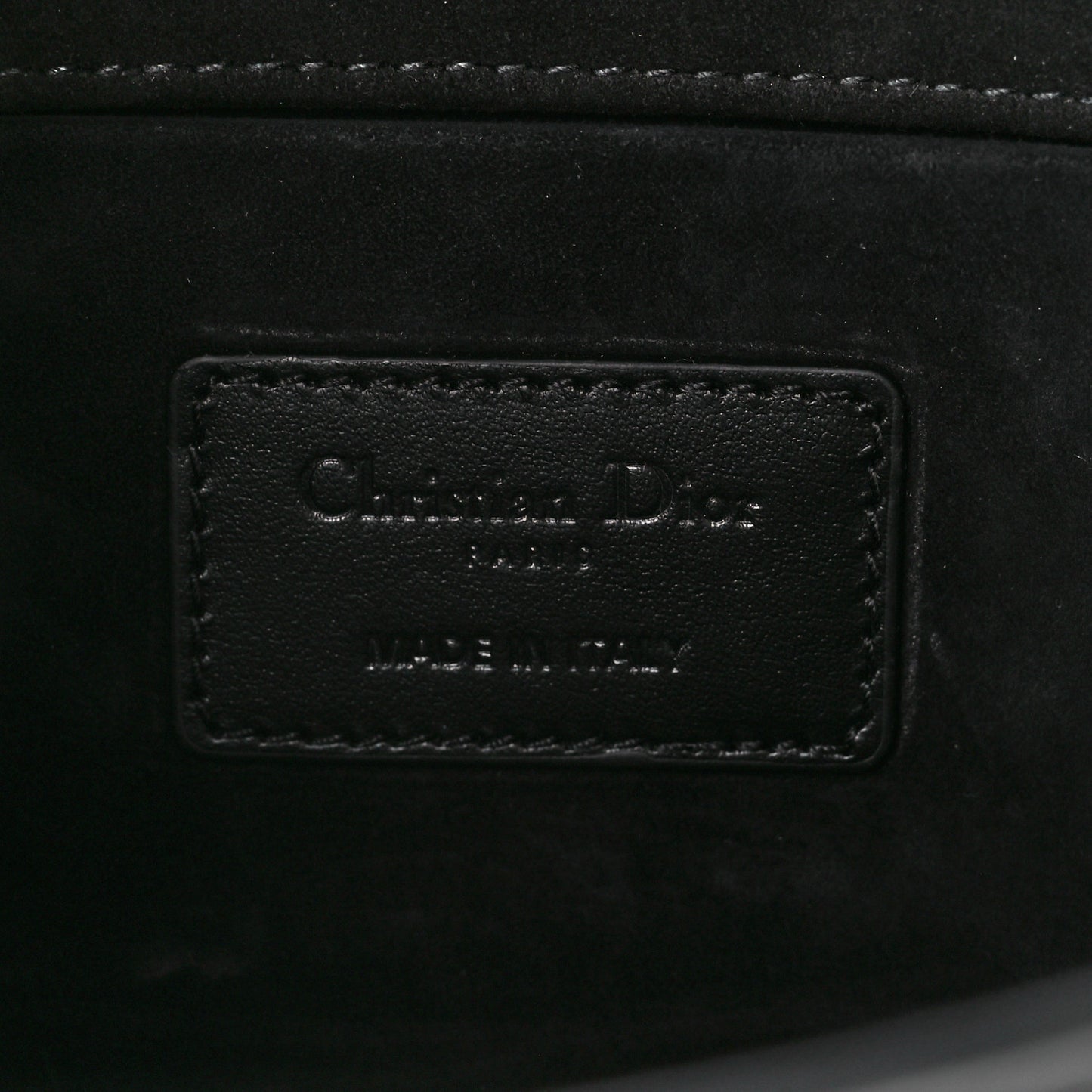 Calfskin Cannage Diamond Medium Lady D-Joy Black