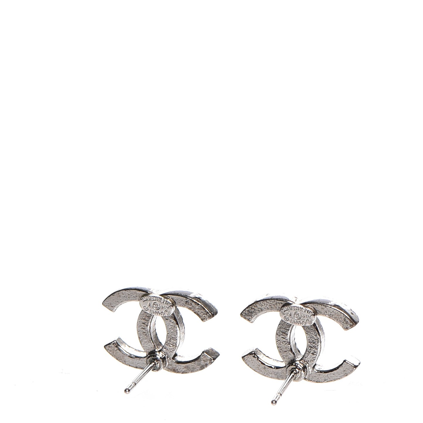 Crystal Timeless CC Earrings Silver