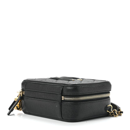 Chanel Caviar Quilted Small CC Filigree Vanity Case Black 9 of 12