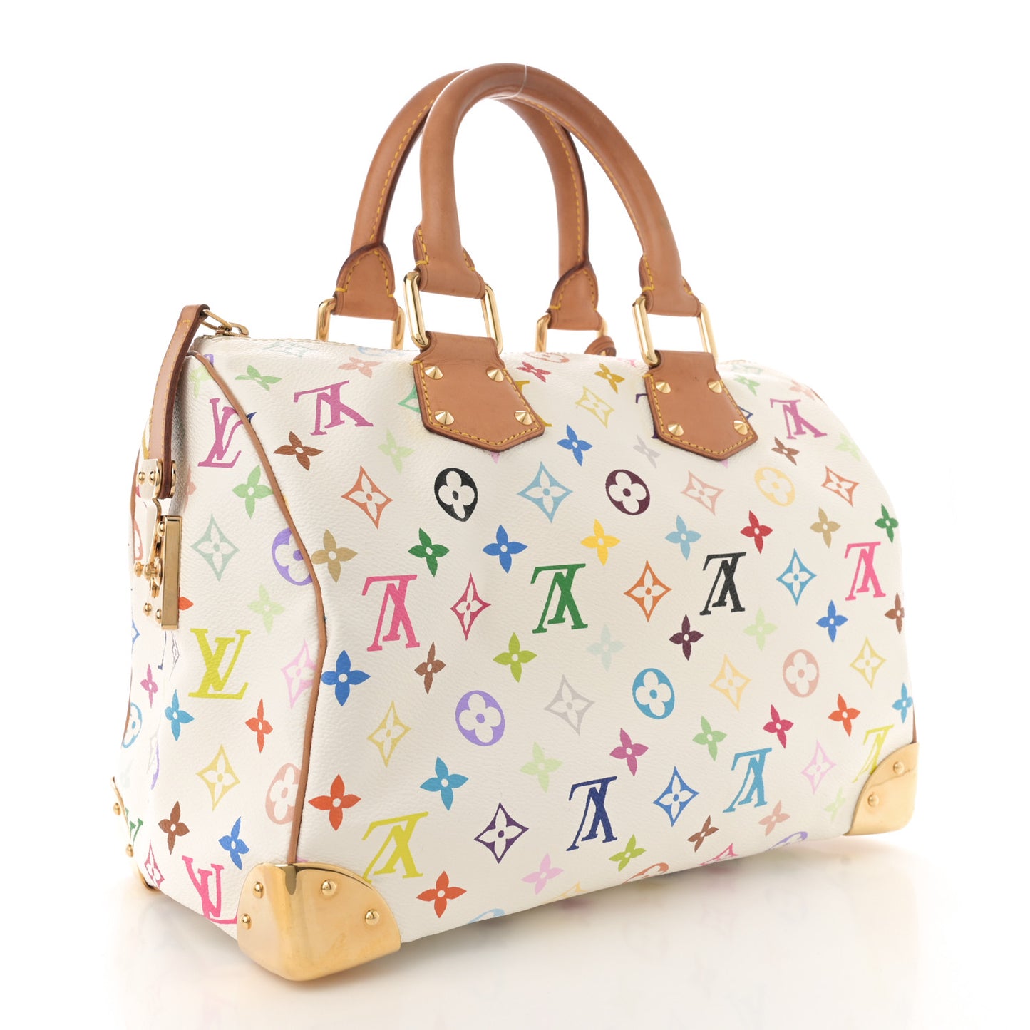 Monogram Multicolor Speedy 30 White