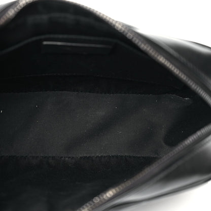 Saint Laurent Calfskin Matelasse Monogram Monochrome Lou Camera Bag Black 4 of 9