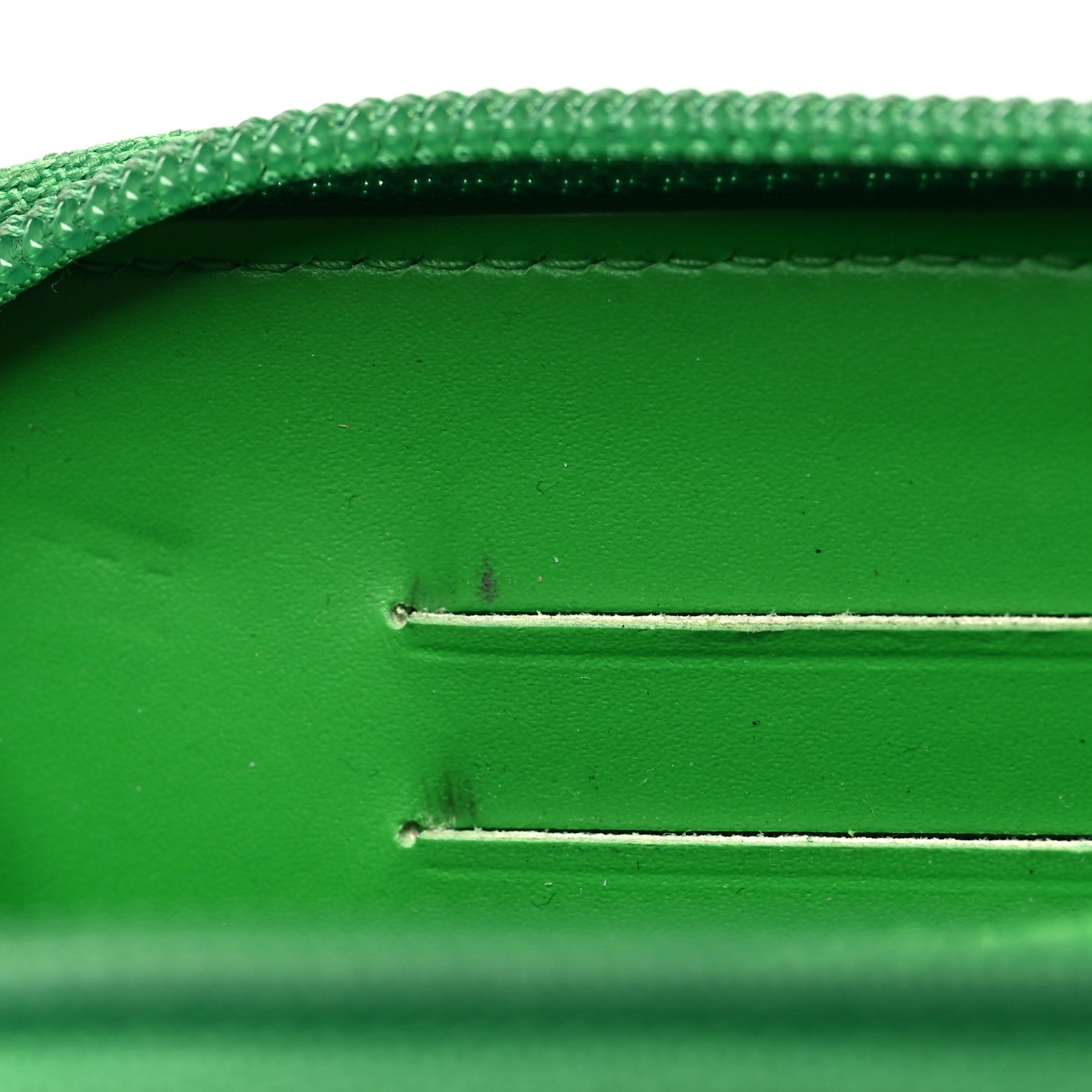 Chanel Patent Quilted Small Boy Zip Around Wallet Green 15 of 16