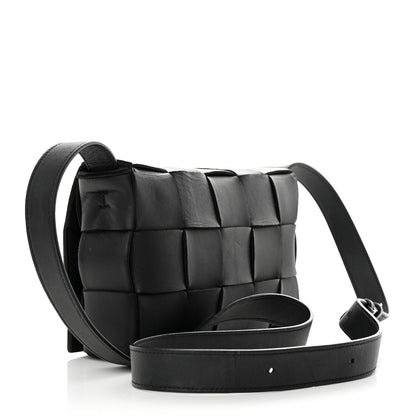 Bottega Veneta Lambskin Maxi Intrecciato Cassette Crossbody Bag Black 3 of 19