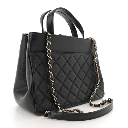 Chanel Caviar Quilted Small Business Affinity Shopping Bag Black 3 of 12