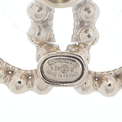 Chanel Studded CC Earrings Gold 4 of 4