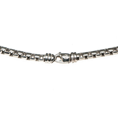 David Yurman Sterling Silver 5.2mm Box Chain Necklace 3 of 5