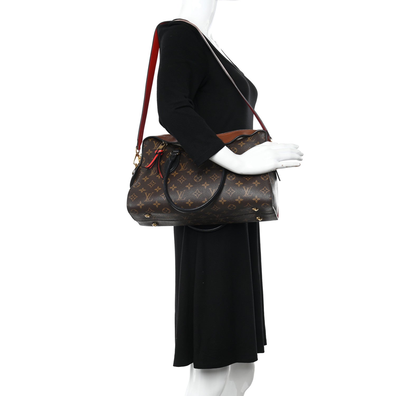 Louis Vuitton Monogram Tuileries Caramel Rouge 2 of 14