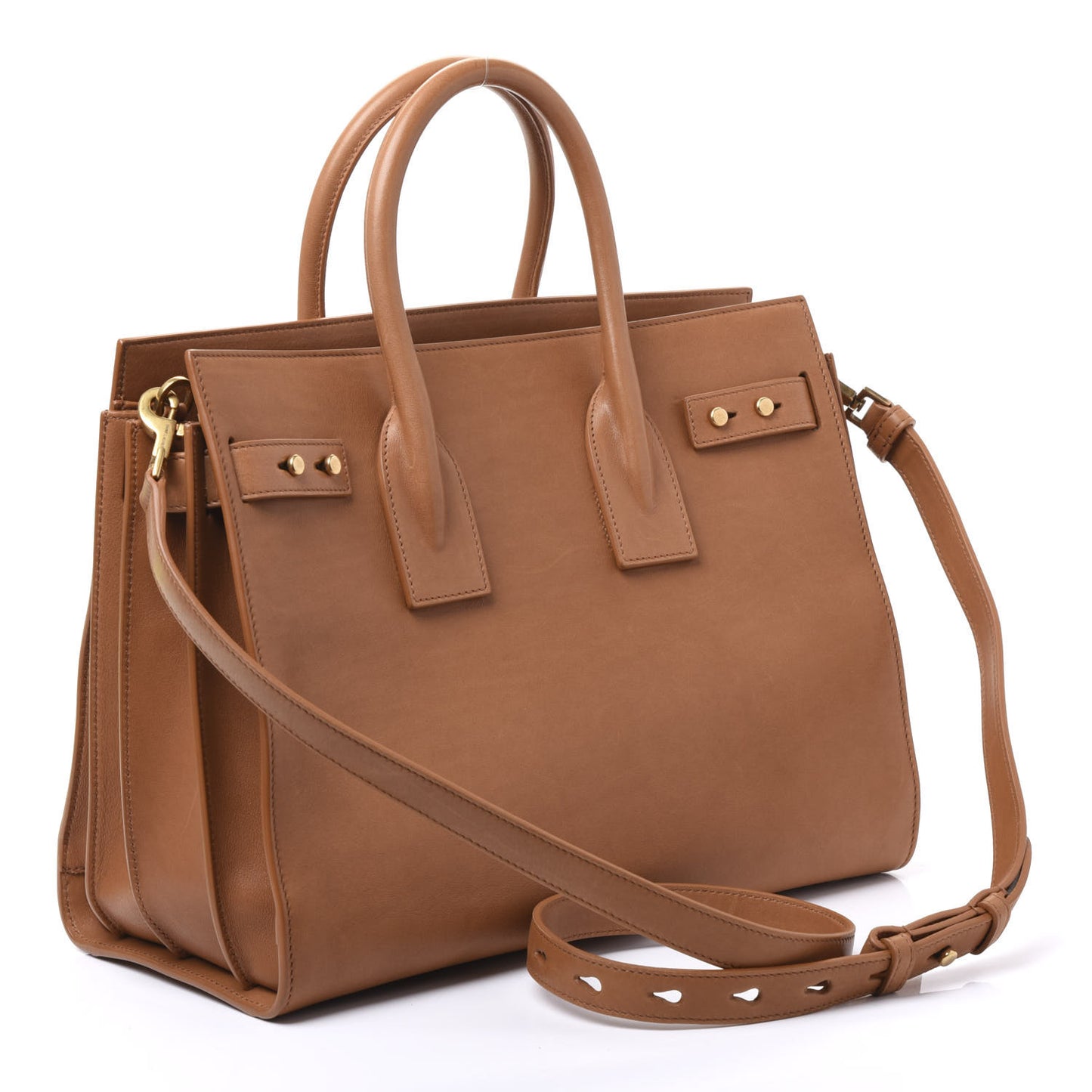 Smooth Calfskin Small Supple Sac De Jour Tan