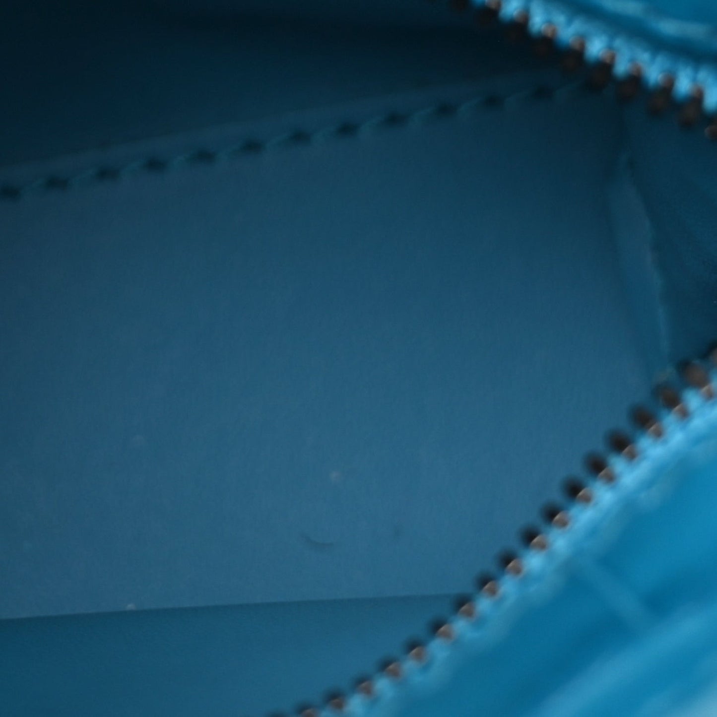 Extra Supple Calfskin Crocodile Embossed Neo Classic Silver Hardware Super Nano City Crossbody  Cyan