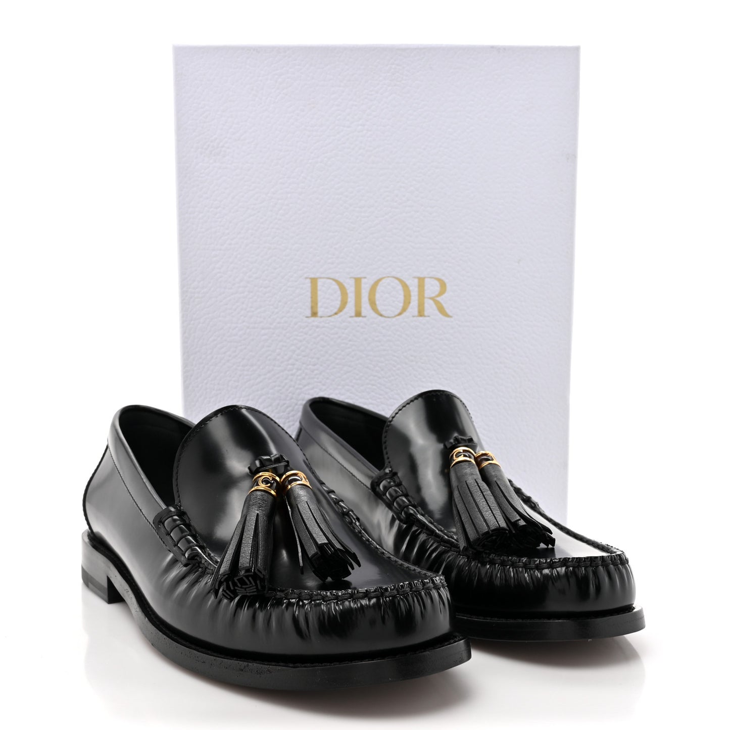 Brushed Calfskin The D-Academy Loafers 41 Black