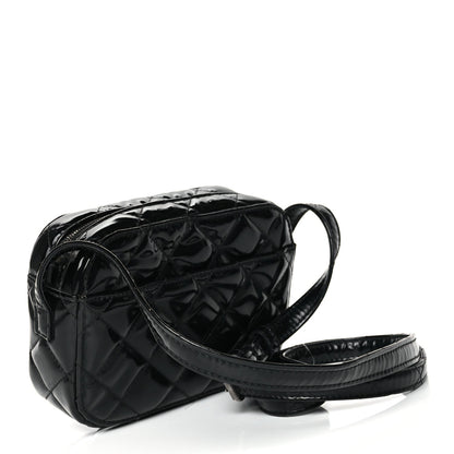 Balenciaga Patent Quilted XS Ville Camera Bag Black 2 of 9