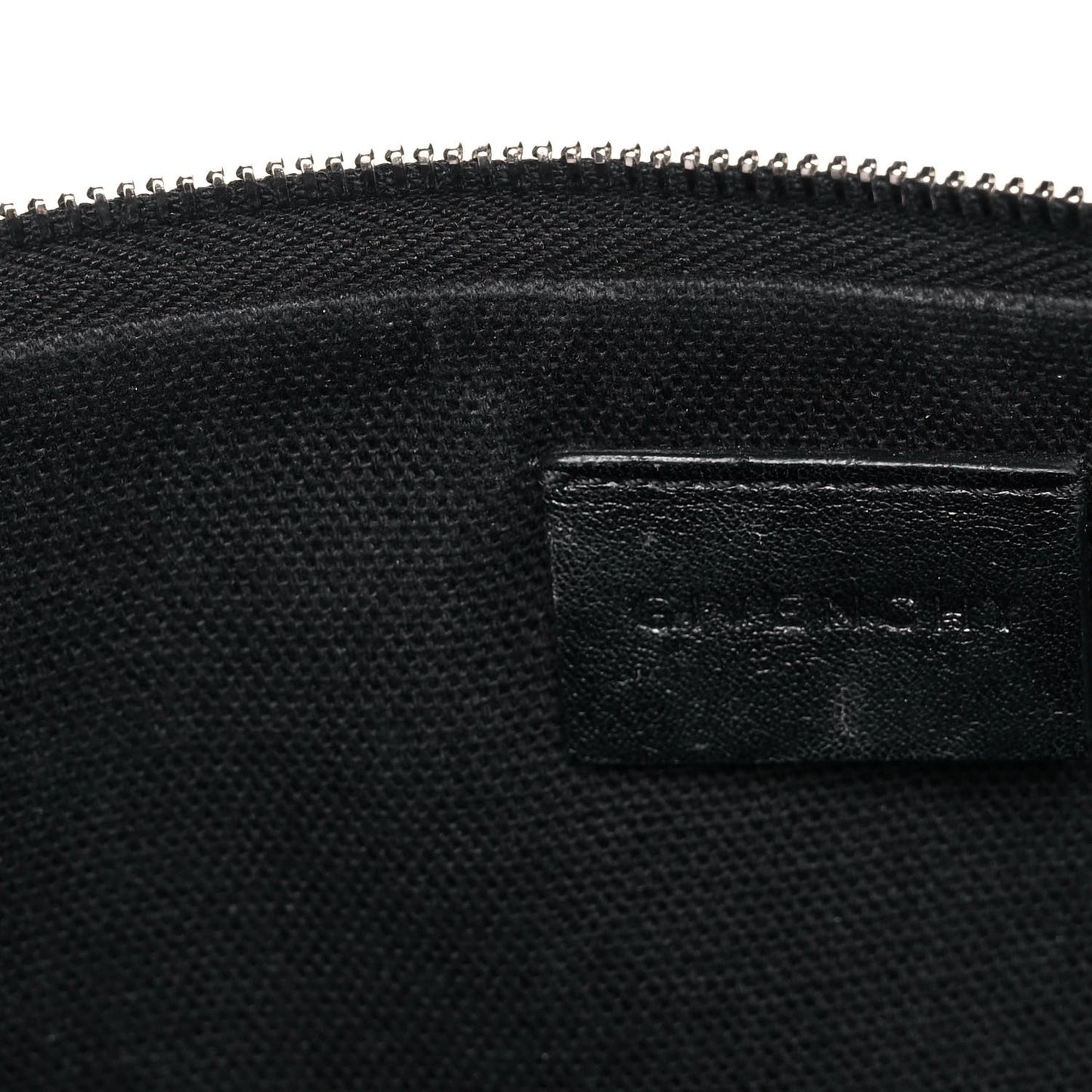 Coated Canvas Jaguar Print Zip Pouch