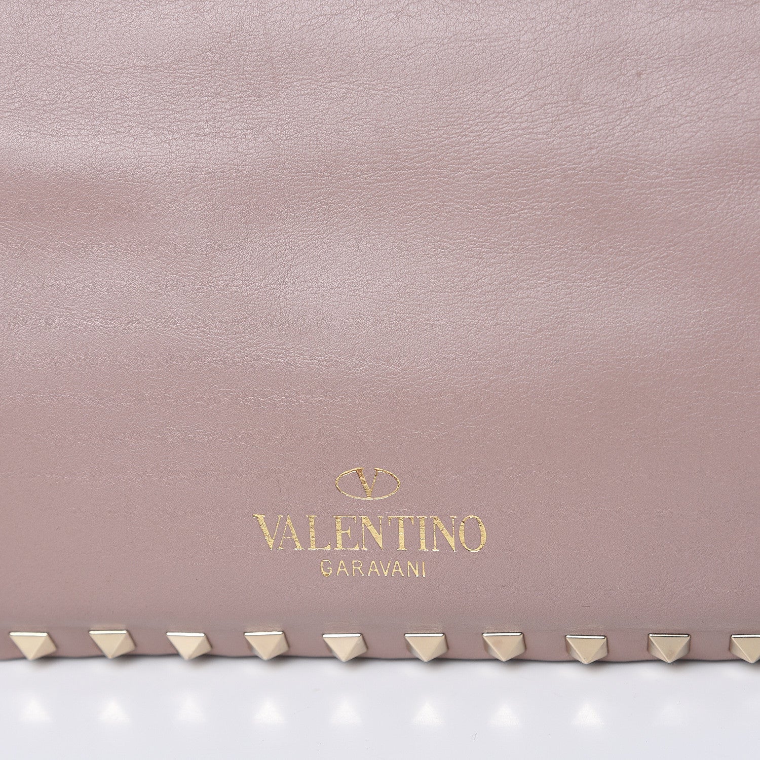Valentino Garavani Vitello Small Rockstud Tote Poudre 11 of 15