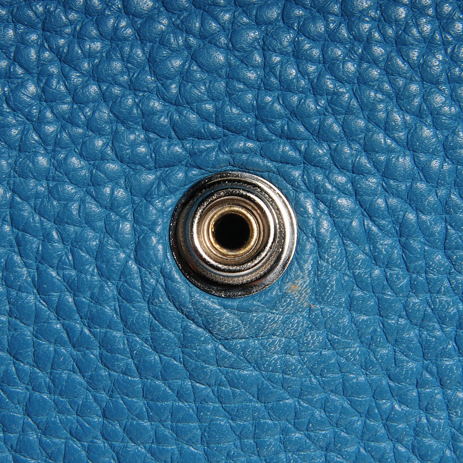 Hermes Taurillon Clemence Evelyne GM Blue Jean 7 of 13