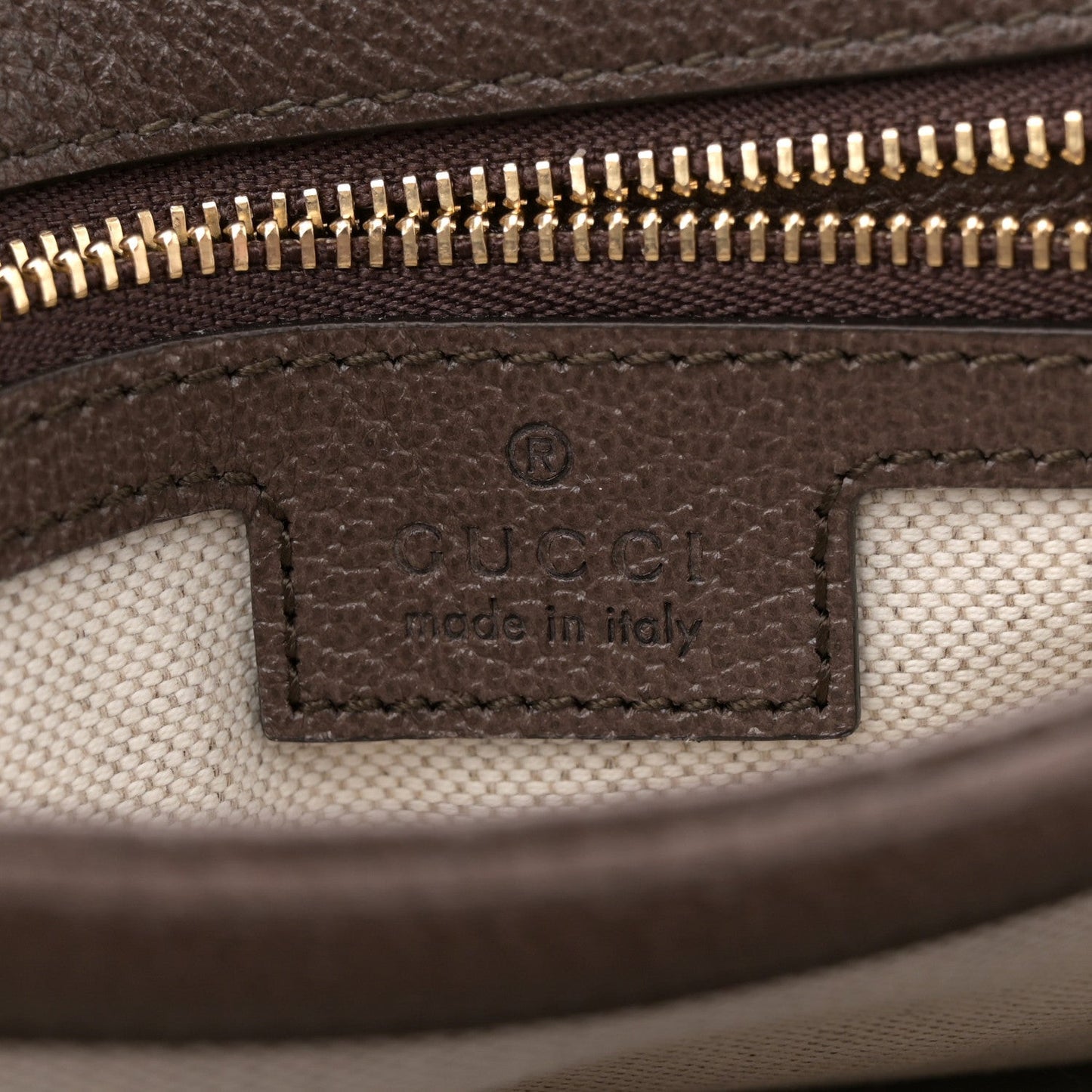 GG Supreme Monogram Textured Dollar Calfskin Web Medium Blondie Top Handle Shoulder Flap Bag Beige Ebony New Acero