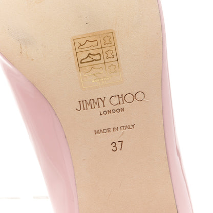 Jimmy Choo Patent Crystal Flats 37 Pink 7 of 8