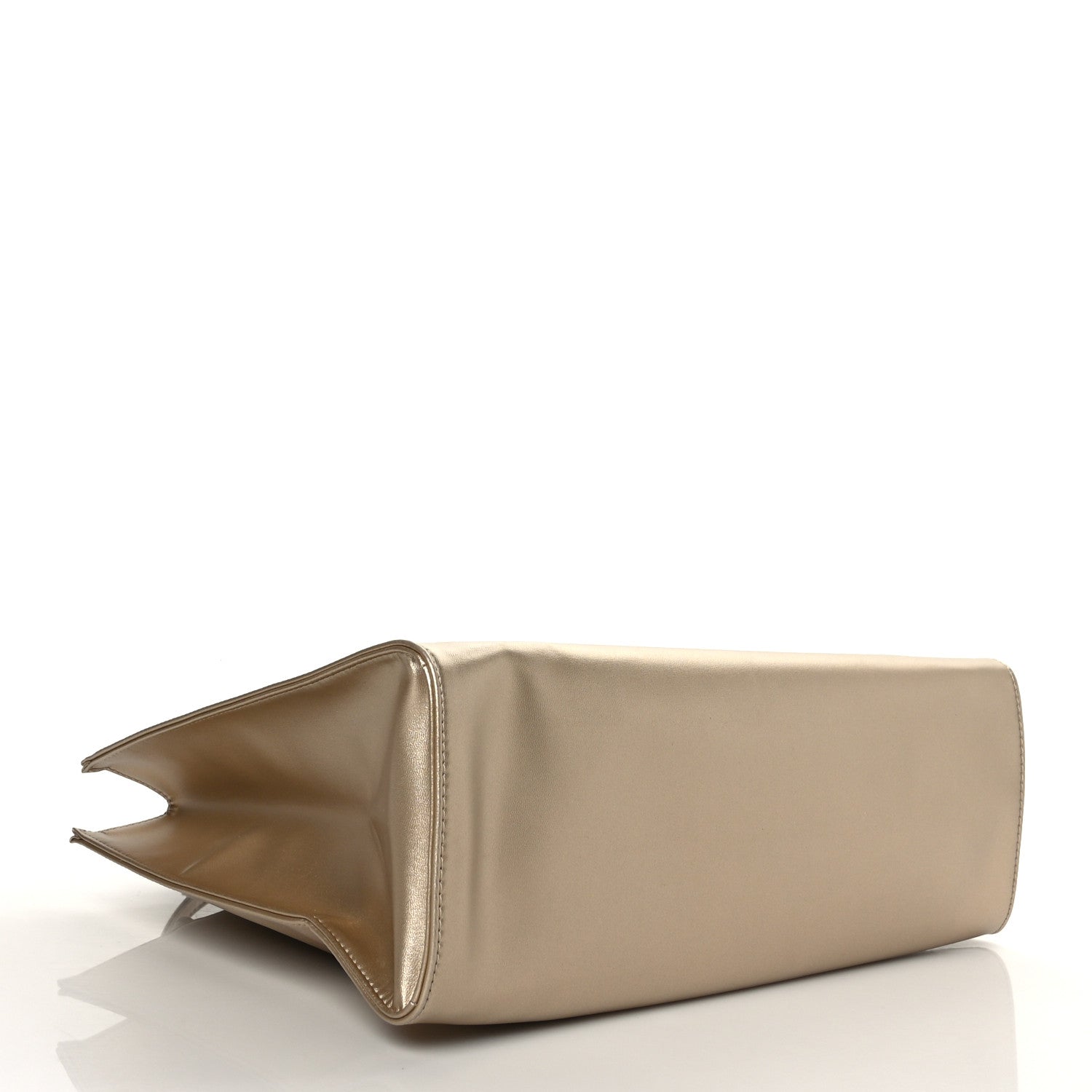 Telfar Metallic Vegan Leather Medium Shopping Bag Gold 4 of 8