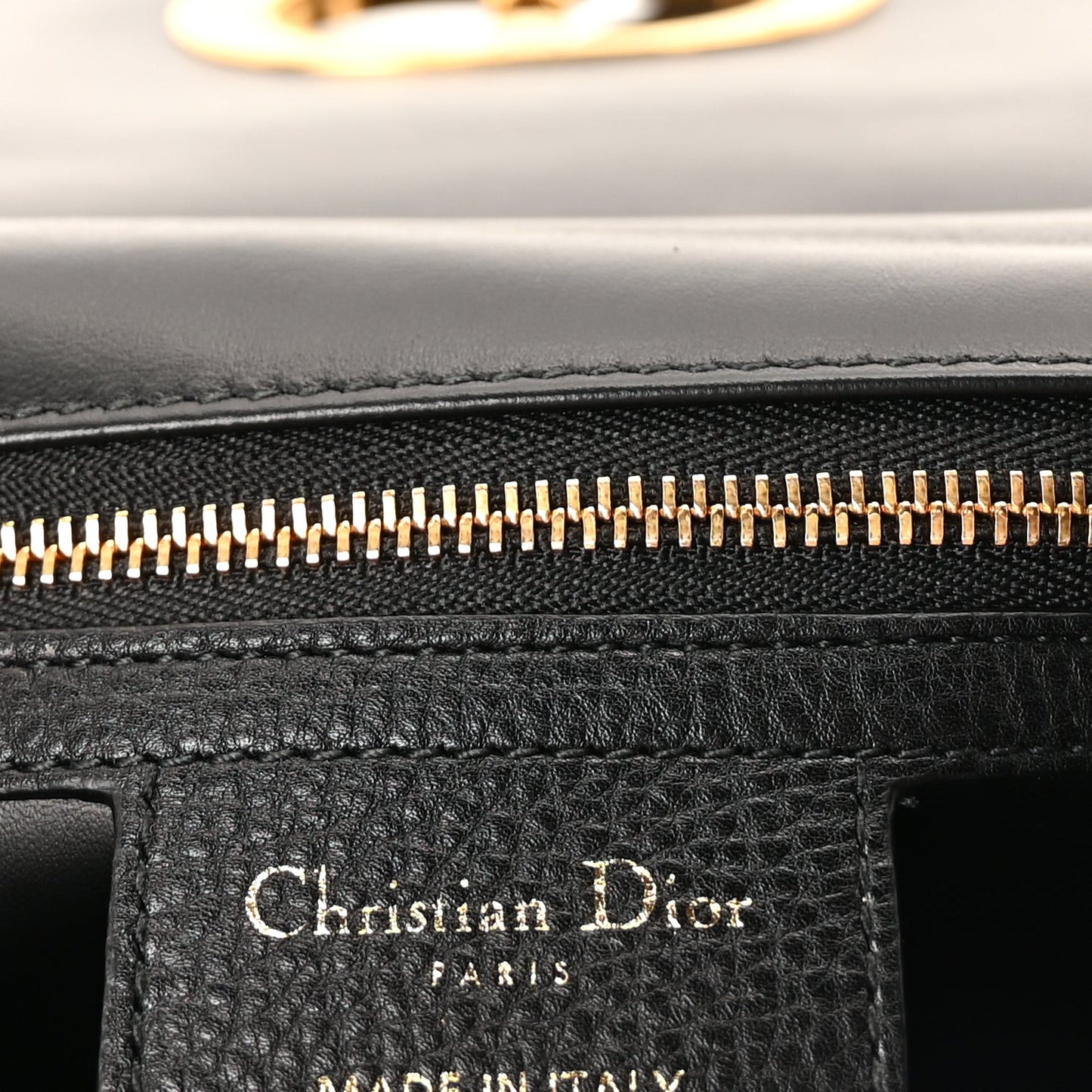 Calfskin Cannage Medium Caro Bag  Black