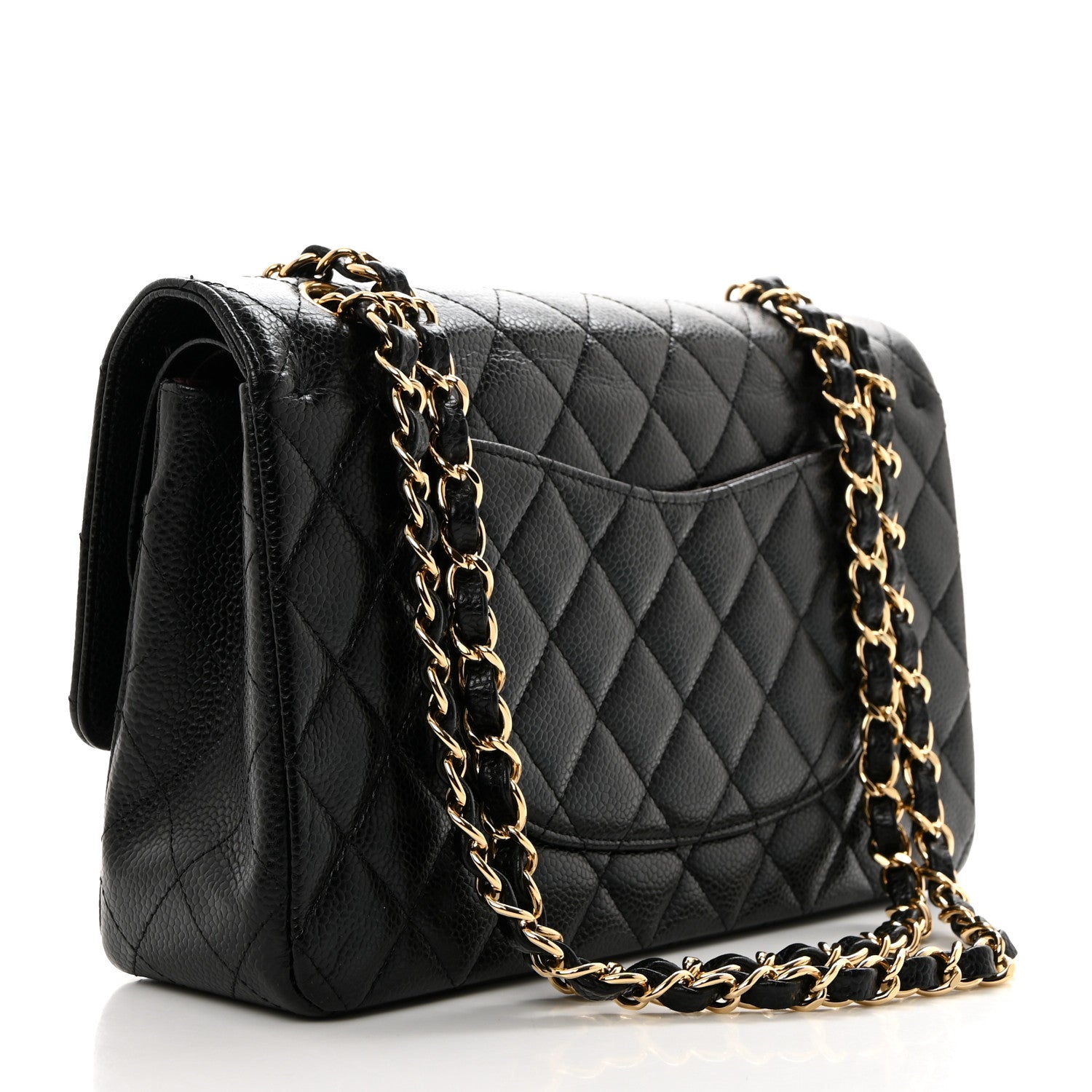 Chanel Caviar Quilted Medium Double Flap Black 2 of 10