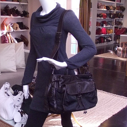 Prada Nylon Shoulder Bag Black 2 of 10