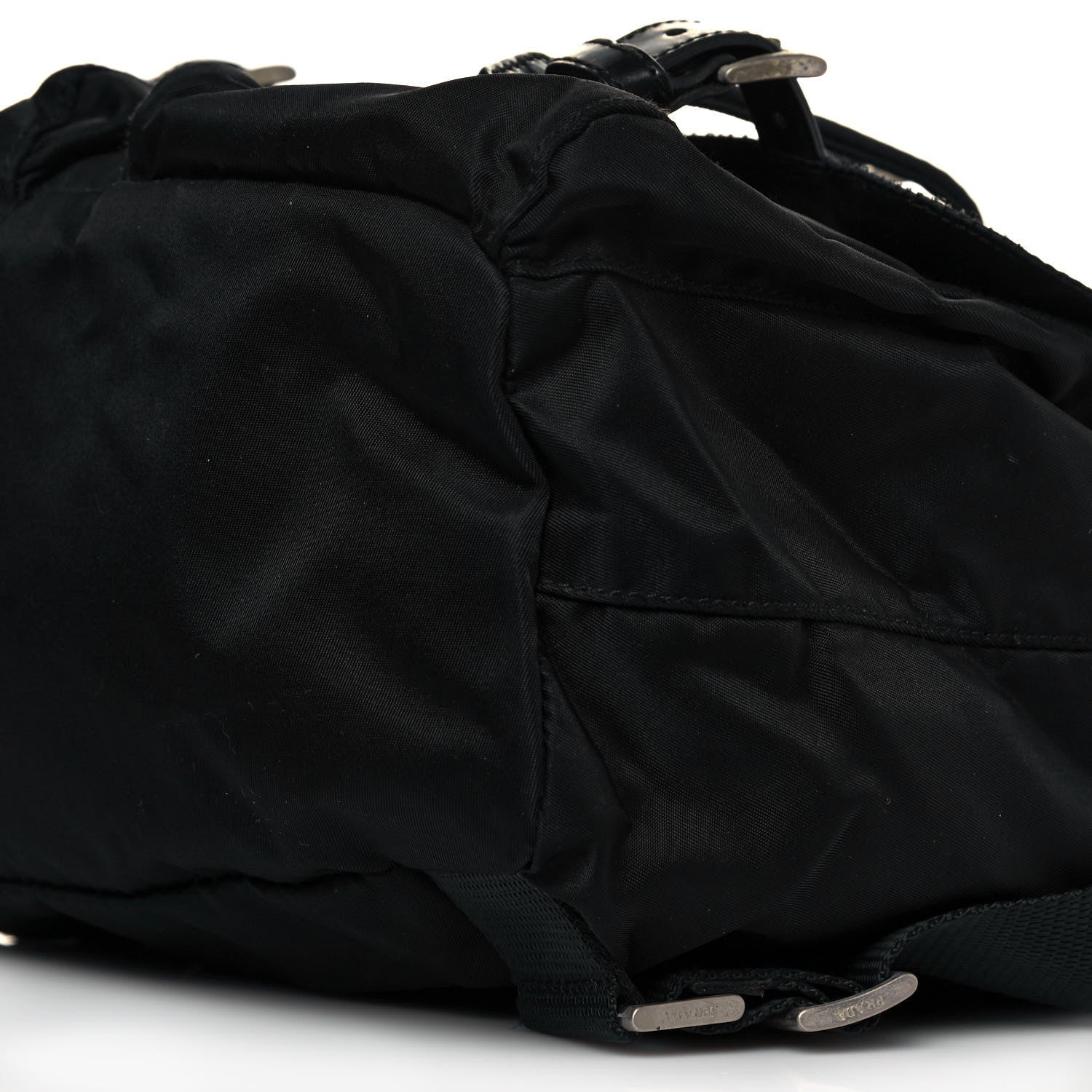 Prada Nylon Vela Double Buckle Backpack Black 8 of 10