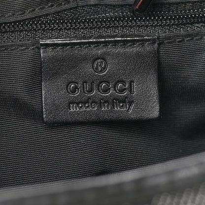 Gucci Denim Monogram Small Jackie O Hobo Black 5 of 8