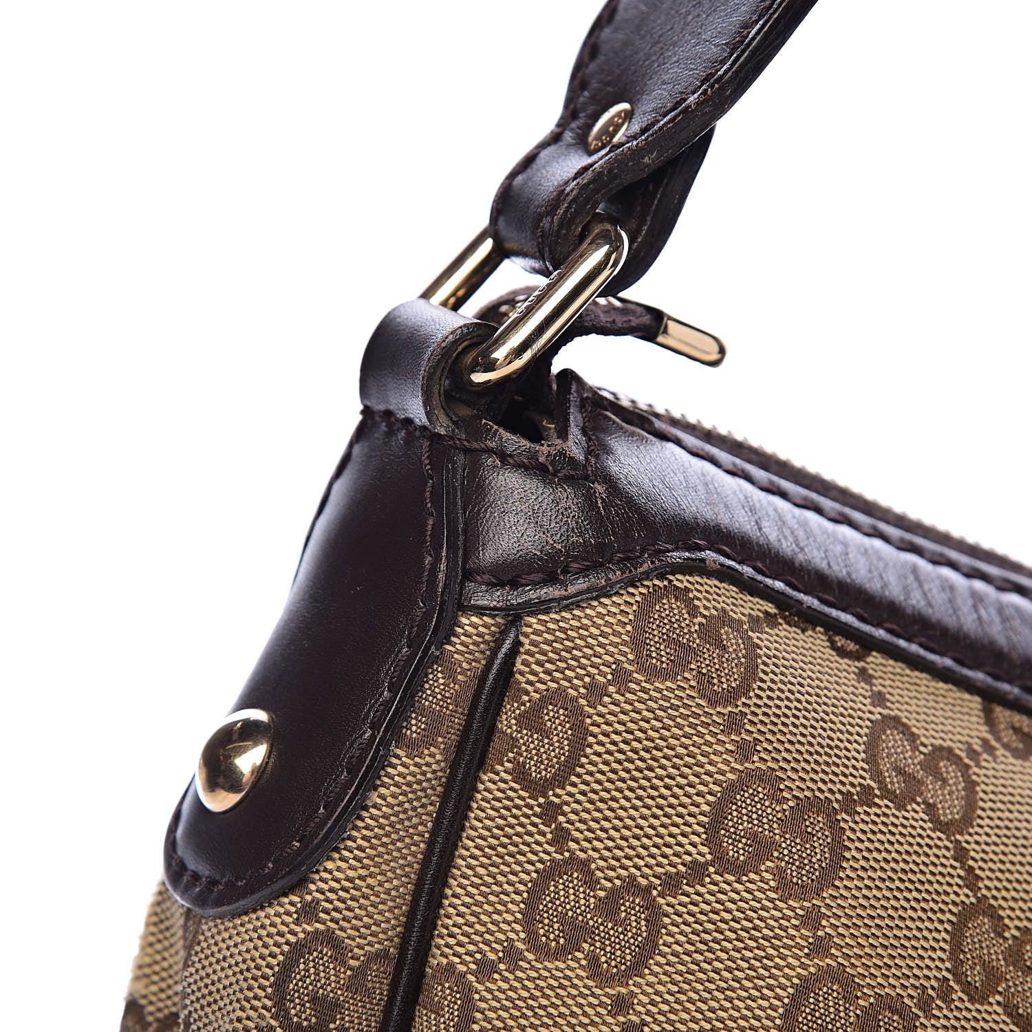 Gucci Monogram Medium Sukey Hobo Dark Brown 9 of 23